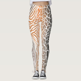 abstrakt djur, bakgrund, kamouflage, giraff, leggings