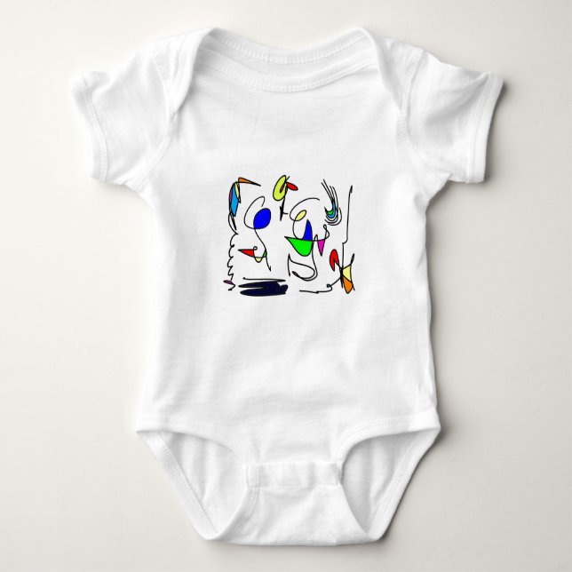 abstrakt djur t-shirt (Framsida)