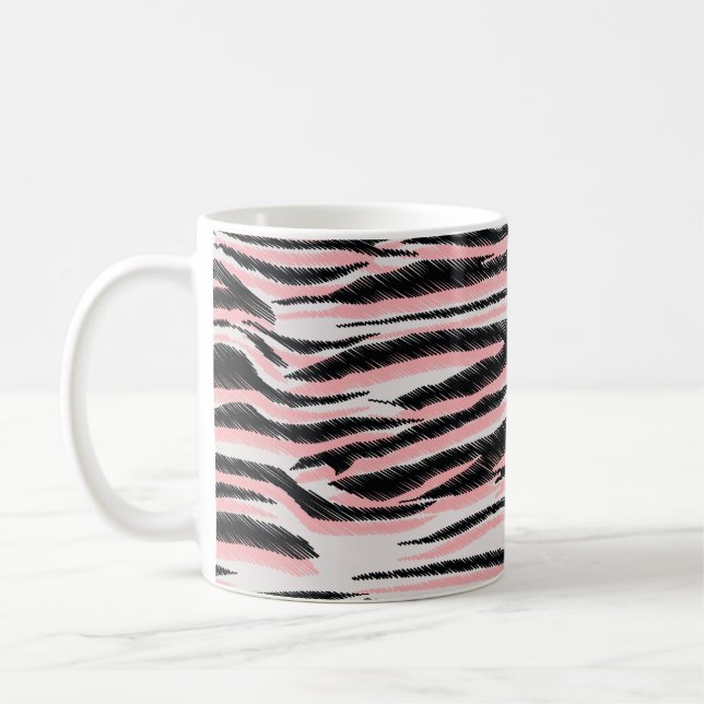 Abstrakt Djurskal Sömlös utskrift Kaffemugg (Vänster)