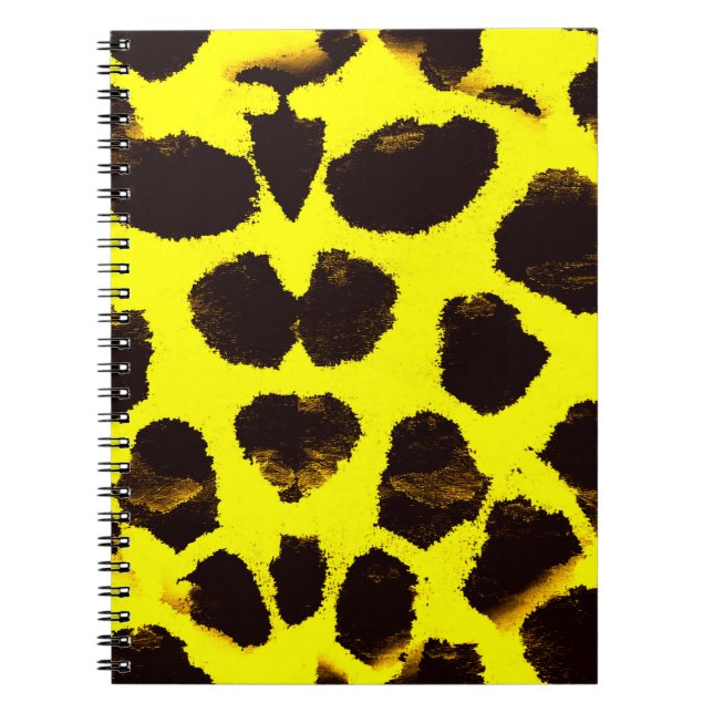 Abstrakt Djurutskrift Leopard Vattenfärg Anteckningsbok (Framsidan)