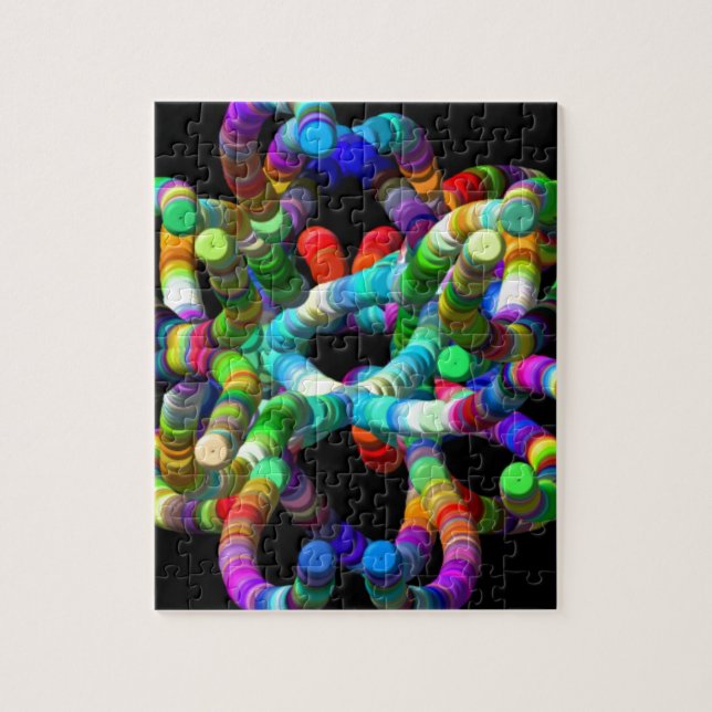 Abstrakt DNA Pussel (Vertikal)