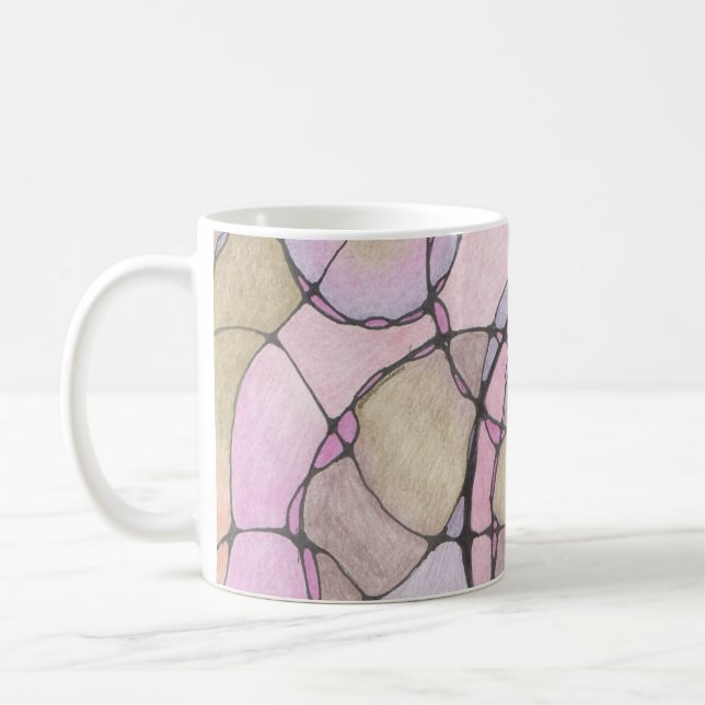 Abstrakt Dodle art mugg. Kaffemugg (Vänster)