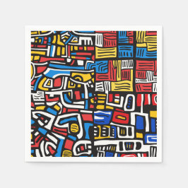 abstrakt Dodle modern Pappersservett