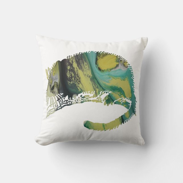 Abstrakt Dormousesilhouette Kudde (Framsida)