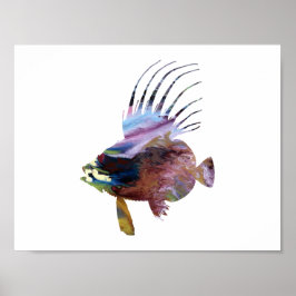 Abstrakt Dory fish silhouette Poster