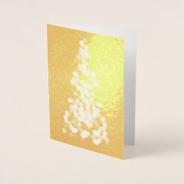 Abstrakt Dot Julgran vid Guld Folierat Kort