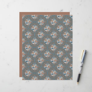 Abstrakt Dot Mandala Ogee Scallop Scrapbook