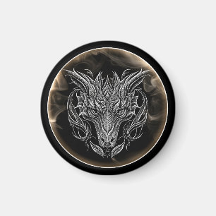 Abstrakt Dragon Head i Aesthetic Magnet