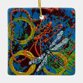 Abstrakt Dragonfly Ornament