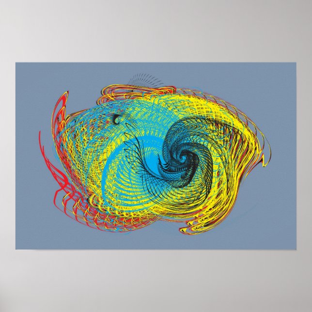 abstrakt drake fly poster (Framsidan)