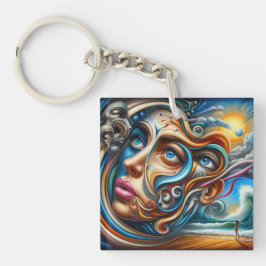 Abstrakt Dreamscape Ocean Serenity & Cosmic