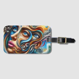 Abstrakt Dreamscape Ocean Serenity & Cosmic Bagagebricka