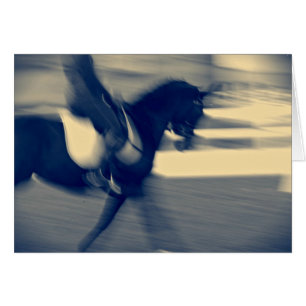 Abstrakt Dressage Hälsningskort