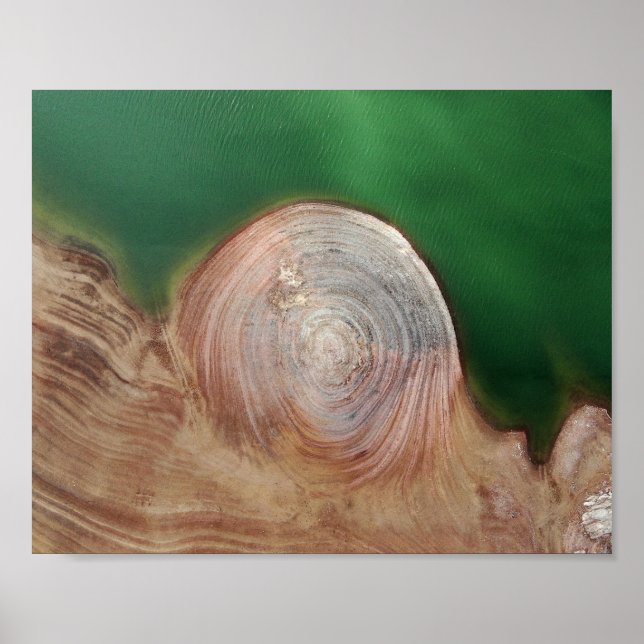 Abstrakt drönarfotografering | Flygbild landskap Poster (Framsidan)