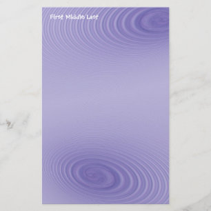 Abstrakt Dubbla Lila Swirls Anpassningsbar Brevpapper