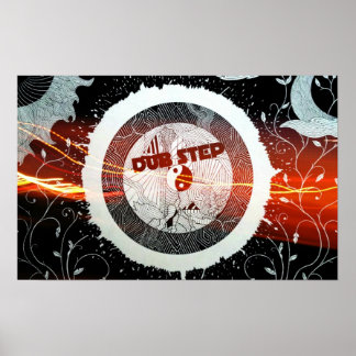Abstrakt Dubstep Speaker-ström Poster