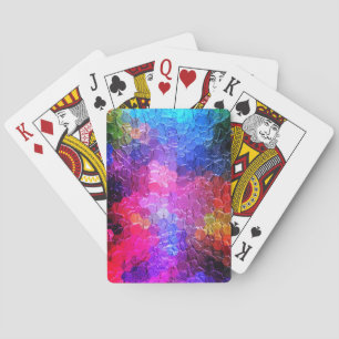 Abstrakt Dynamisk färgstark Casinokort