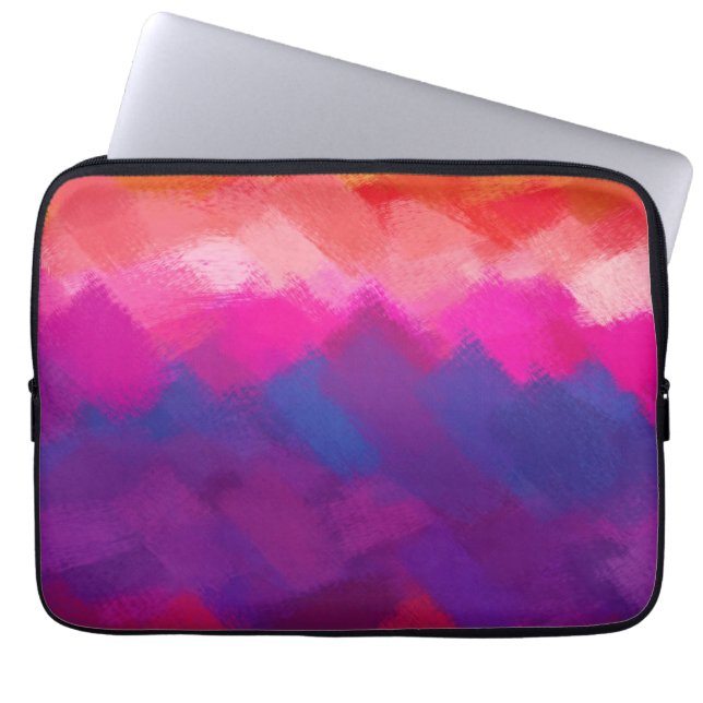 Abstrakt dynamiska färger 19 för målning | laptop sleeve (Framsidan)