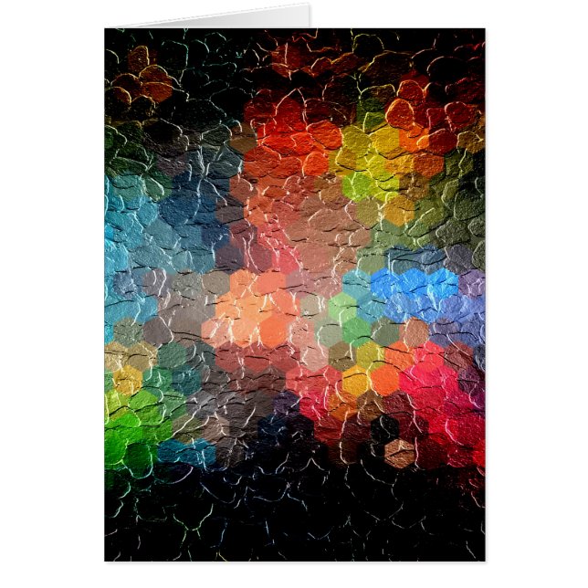 Abstrakt dynamiska färger för målning | hälsningskort (Framsidan)