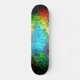 Abstrakt Dynamiskt Färg 3 Mini Skateboard Bräda 18,7 Cm