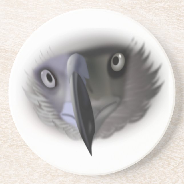 Abstrakt Eagle Ansikte Sandstone Underlägg (Framsidan)