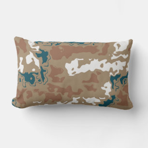 Abstrakt Earth Camouflage Brown Lumbarkudde