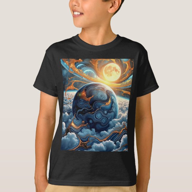 Abstrakt Earth T Shirt (Framsida)