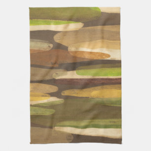 Abstrakt Earth Tone Landskap Kökshandduk