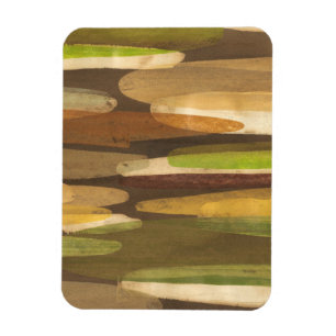 Abstrakt Earth Tone Landskap Magnet