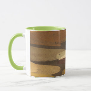 Abstrakt Earth Tone Landskap Mugg