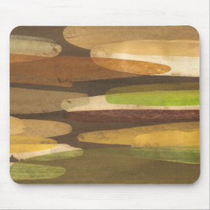 Abstrakt Earth Tone Landskap Musmatta
