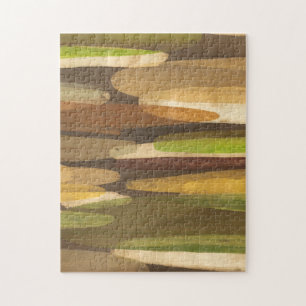 Abstrakt Earth Tone Landskap Pussel