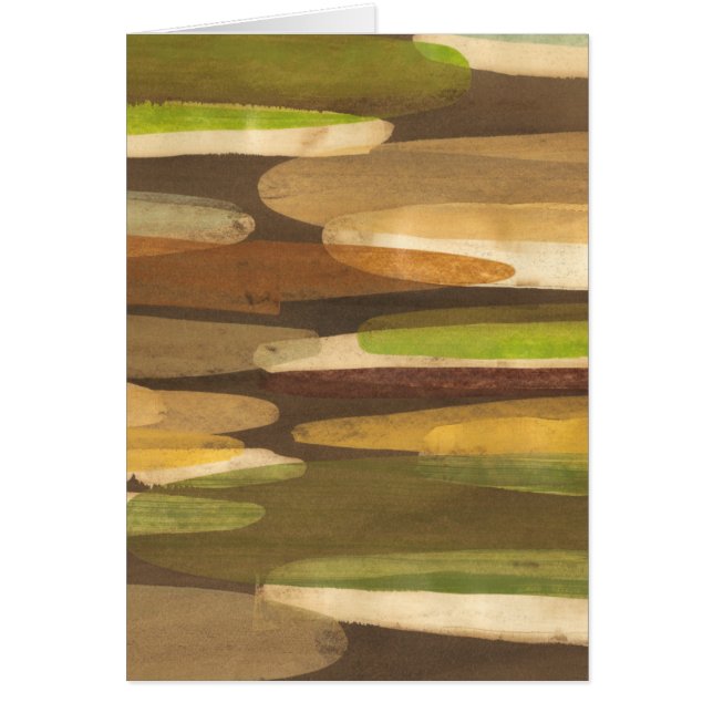 Abstrakt Earth Tone Ligcape Hälsningskort (Framsidan)
