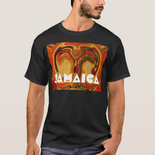 Abstrakt Earth Tone Swirl Art-utskrift Tee