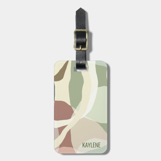 Abstrakt Earthness Bagagebricka (Vertikal Framsida)