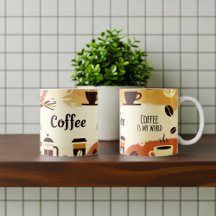 Abstrakt Earthy Coffee Mugg Design