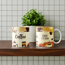 Abstrakt Earthy Coffee Mugg Design