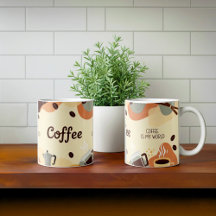 Abstrakt Earthy Coffee Mugg Design