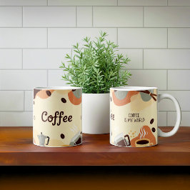 Abstrakt Earthy Coffee Mugg Design