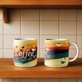 Abstrakt Earthy Coffee Mugg Design