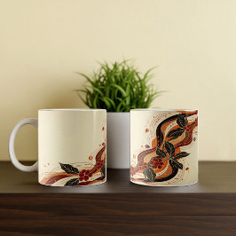 Abstrakt Earthy Coffee Mugg Design