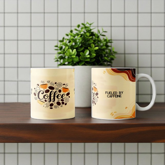 Abstrakt Earthy Coffee Mugg Design (Skapare uppladdad)