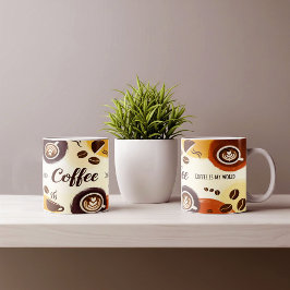Abstrakt Earthy Coffee Mugg Design