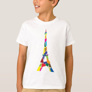 Abstrakt Eiffel torn, frankrike, Paris T Shirt