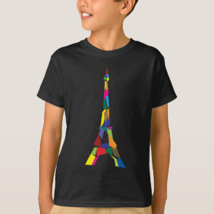 Abstrakt Eiffel torn, frankrike, Paris Tee