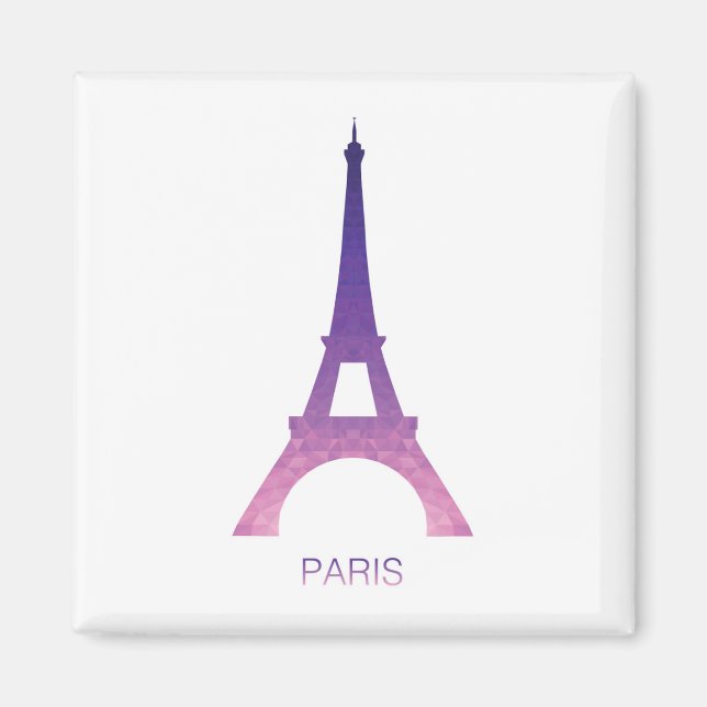 Abstrakt Eiffel Torn Magnet (Framsidan)