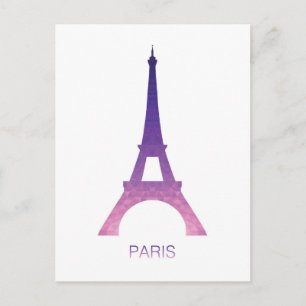 Abstrakt Eiffel Torn Vykort