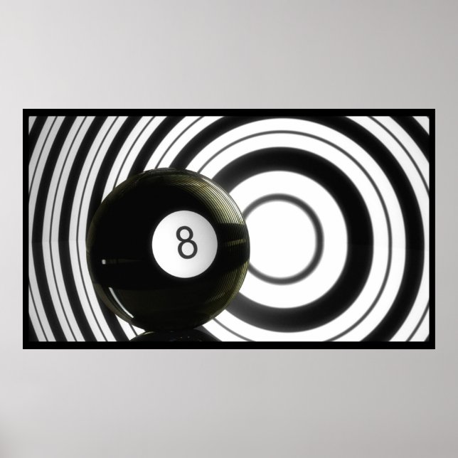 Abstrakt Eightball Poster (Framsidan)