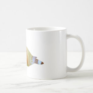 Abstrakt ejdersilhouette kaffemugg