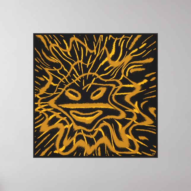 Abstrakt El Sol de Jayuya Canvastryck (Framsida)